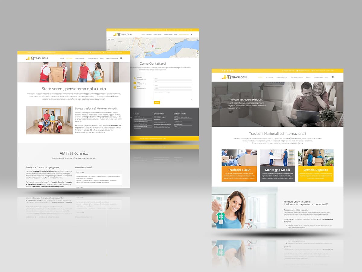Realizzazione sito internet AB Traslochi