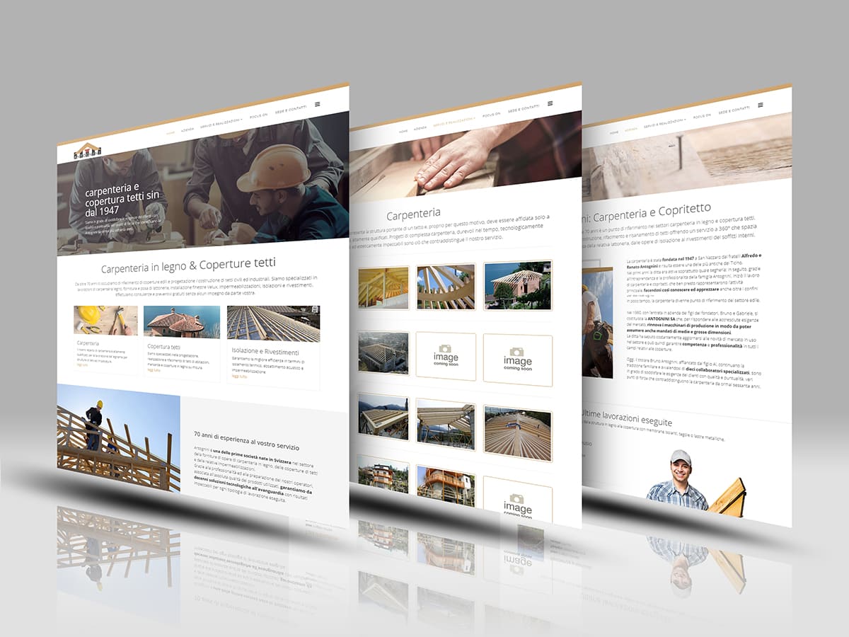 Realizzazione sito internet Antognini SA