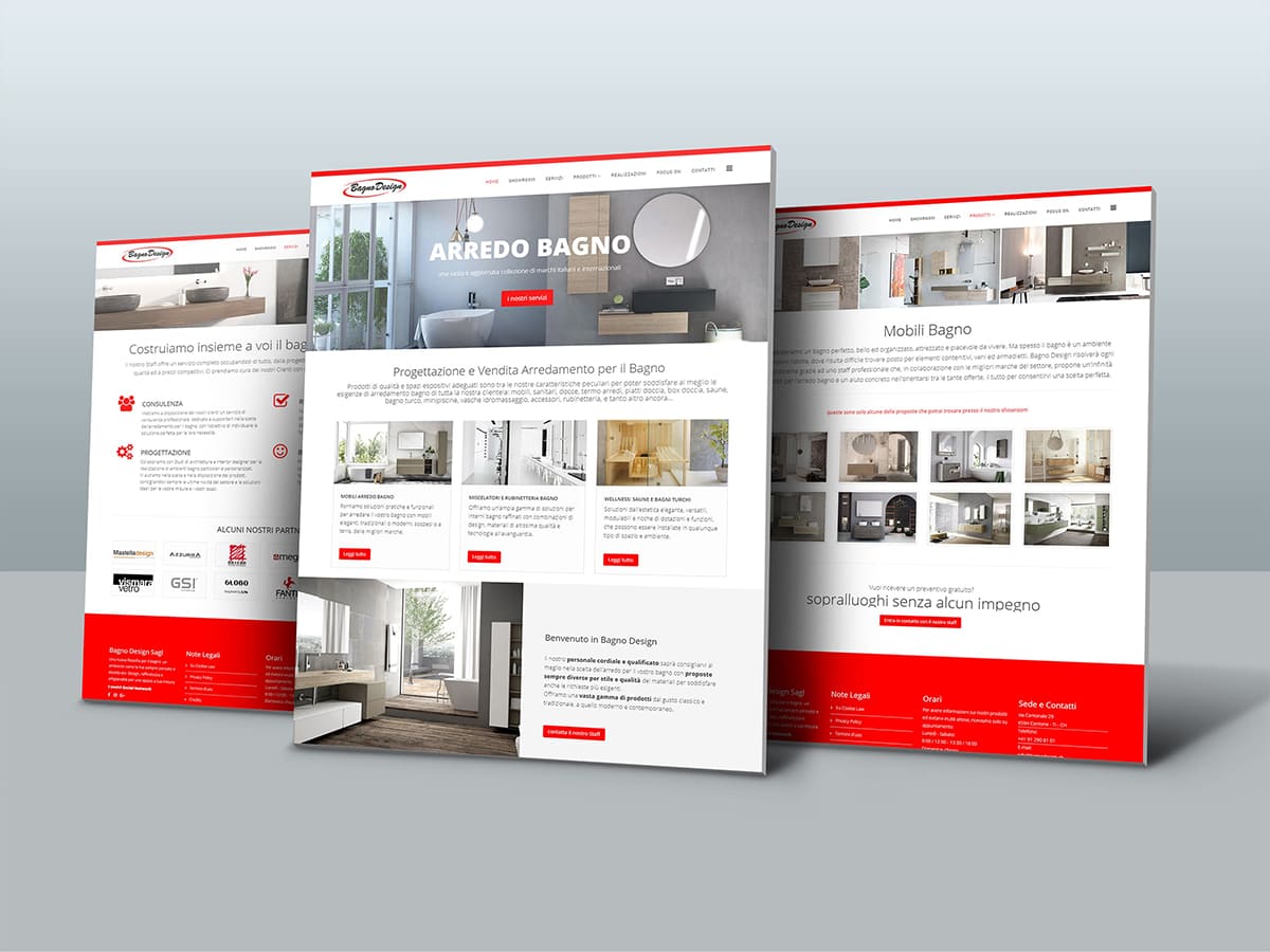 Realizzazione sito internet Bagno Design Sagl