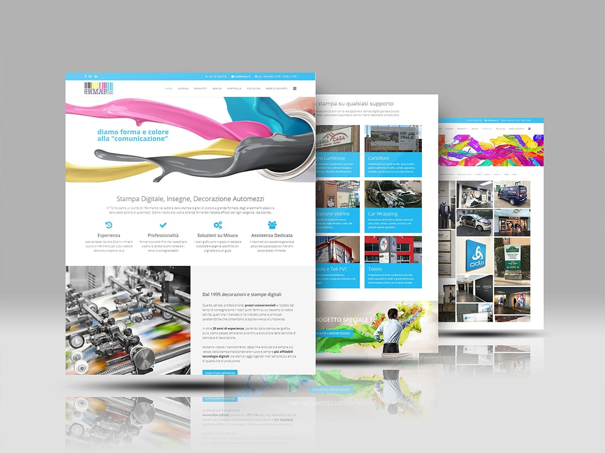 Realizzazione sito internet Himap Sagl