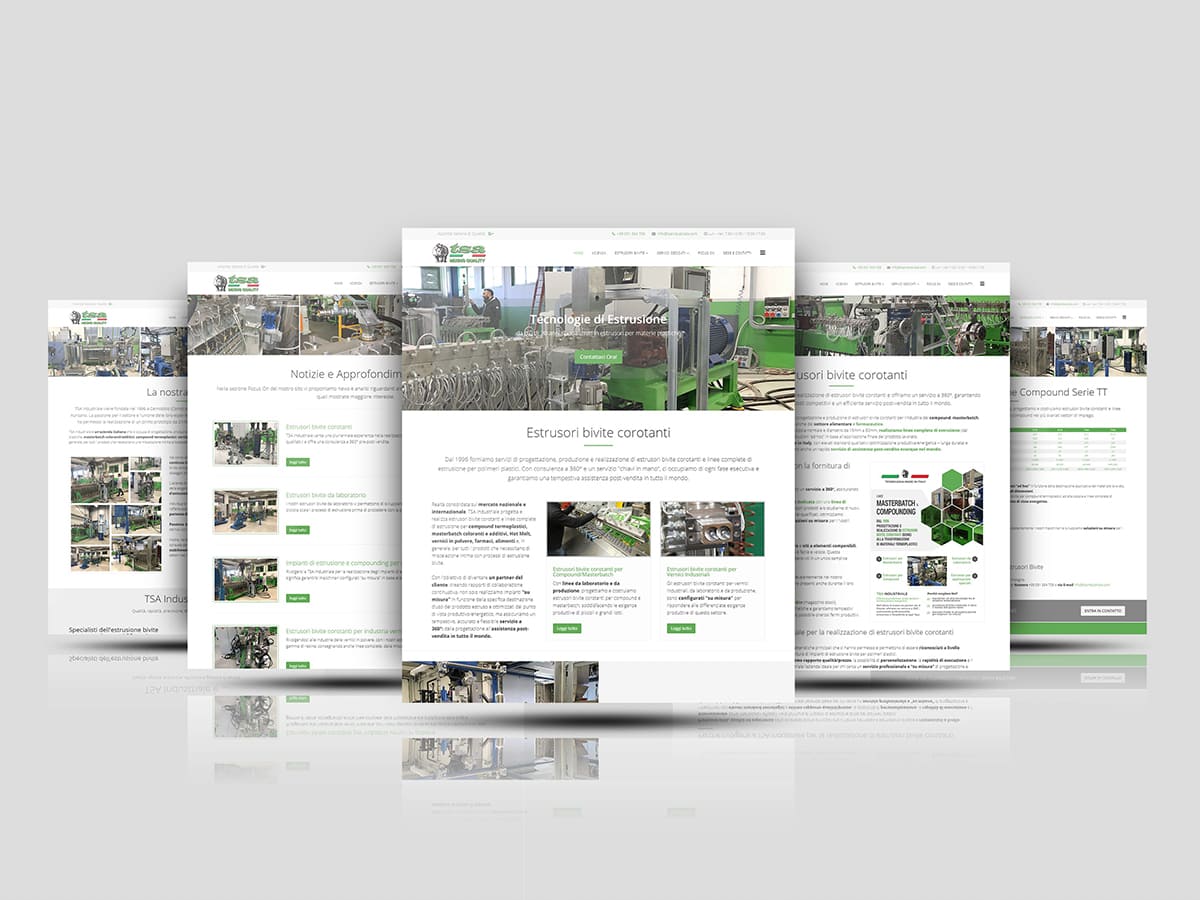 Realizzazione sito internet TSA Industriale Srl