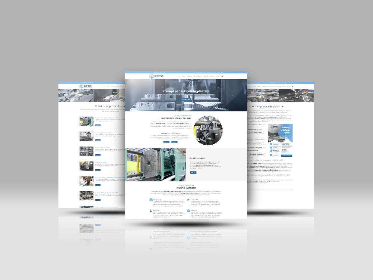 Realizzazione sito internet Zeta Stampi Snc
